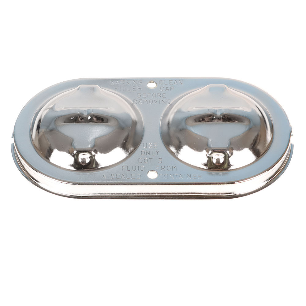 Master Cylinder Cover Chrome w/ Bails & Gaskets Ready For Chevrolet Corvette