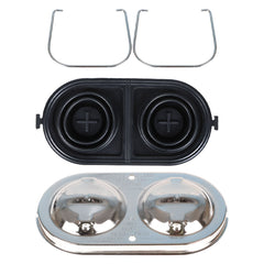 Master Cylinder Cover Chrome w/ Bails & Gaskets Ready For Chevrolet Corvette