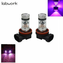 NEW 2x H8 H9 H11 H16 14000K Purple 100W LED Headlight Bulbs Kit Fog Light