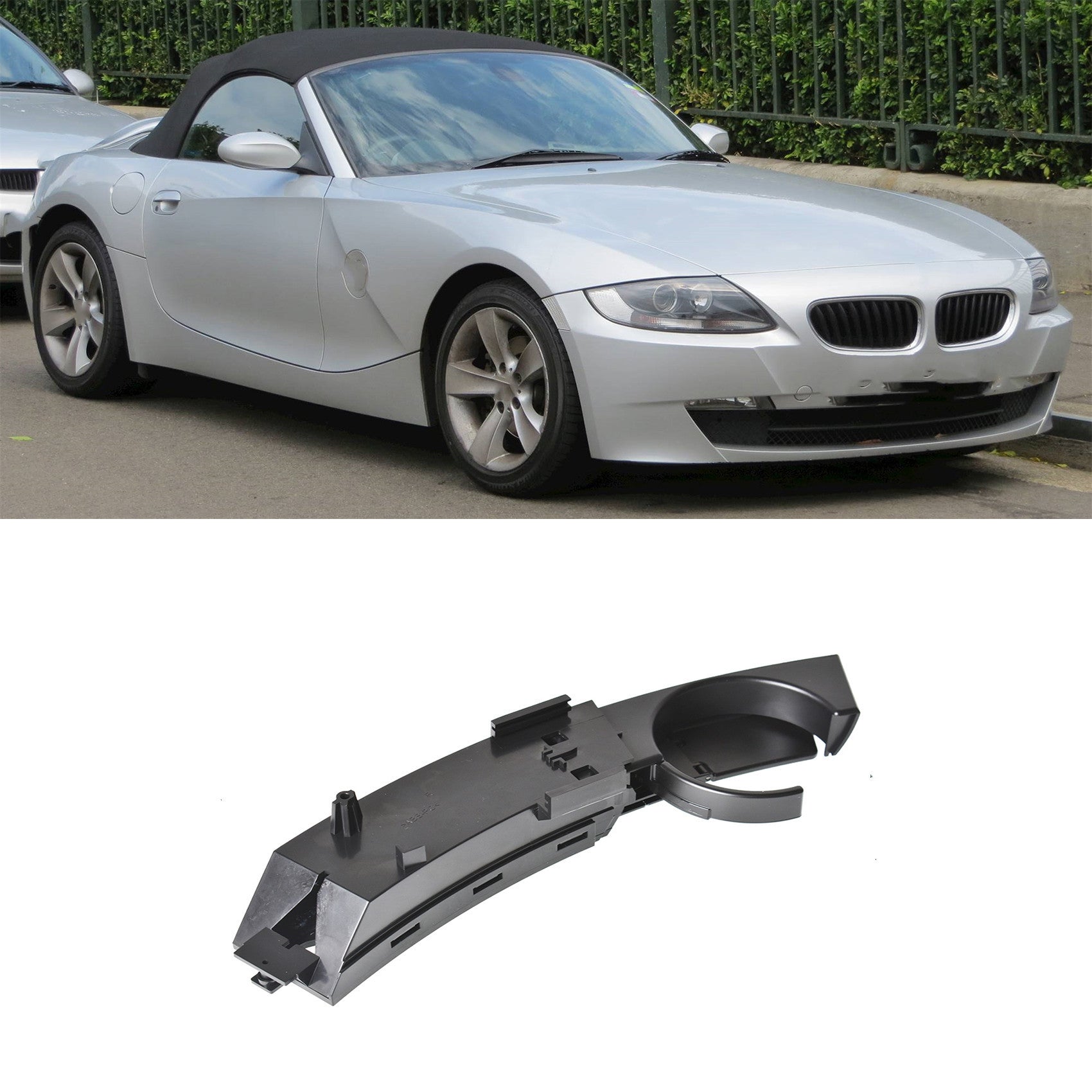NEW Black Cup Holder Right Passenger For BMW E85 E86 Z4 Dashboard 51457070324