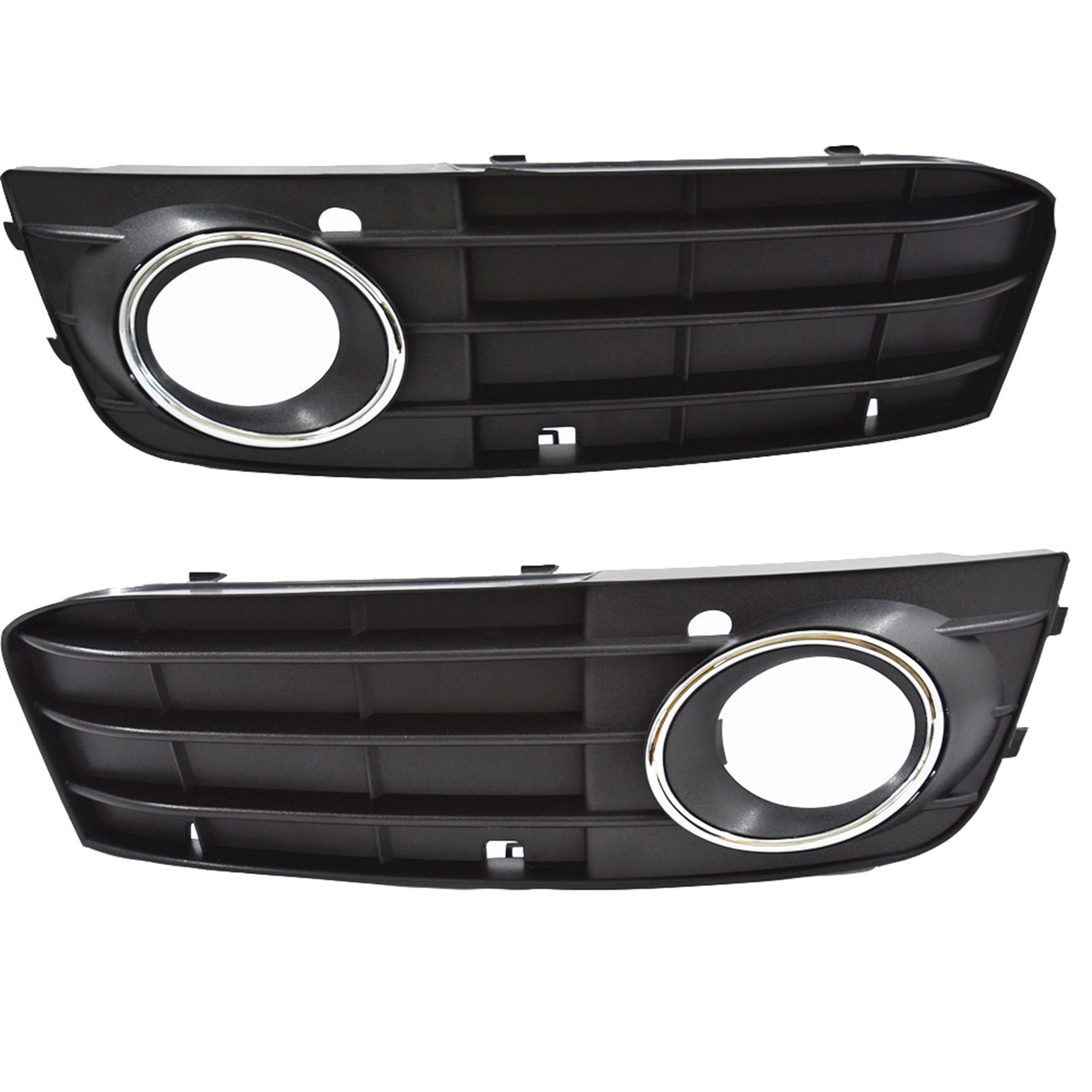 New Pair Front Bumper Fog Light Grille Grill Cover For Audi A4 B8 A4L 2009-2012