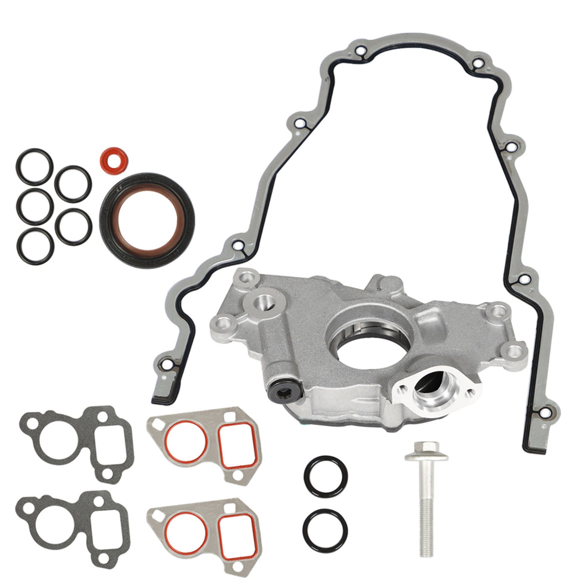 Oil Pump Change Kit W/Gaskets Balancer Bolt RTV For GM LS M295 High Volume