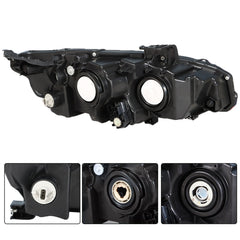 Projector Headlights For 2016-2020 Honda Civic Halogen Headlamps Chrome RH & LH