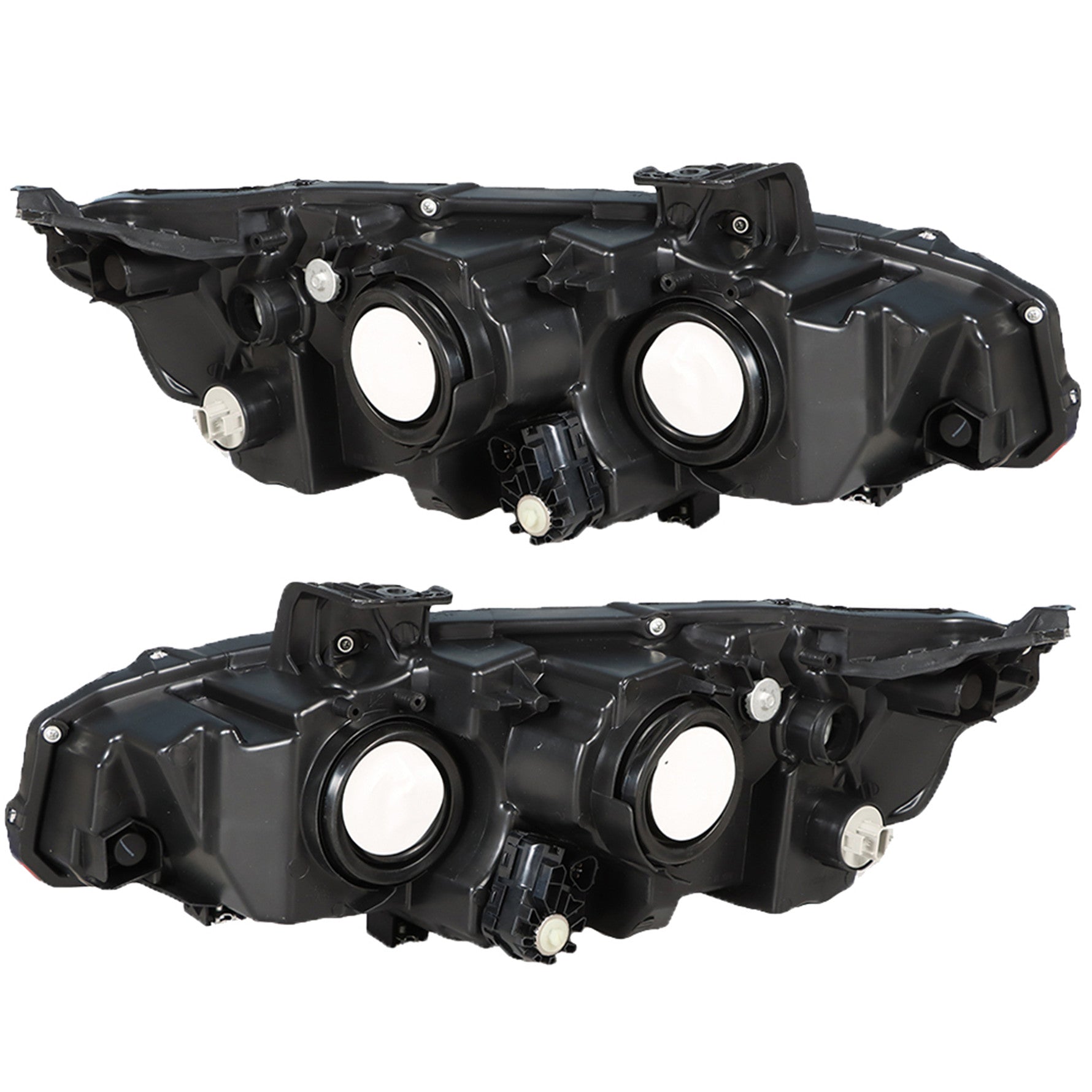 Projector Headlights For 2016-2020 Honda Civic Halogen Headlamps Chrome RH & LH