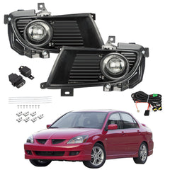TOPPARTZ Driver & Passenger Side Clear Fog Lights Lamps For 2004-2005 Mitsubishi Lancer