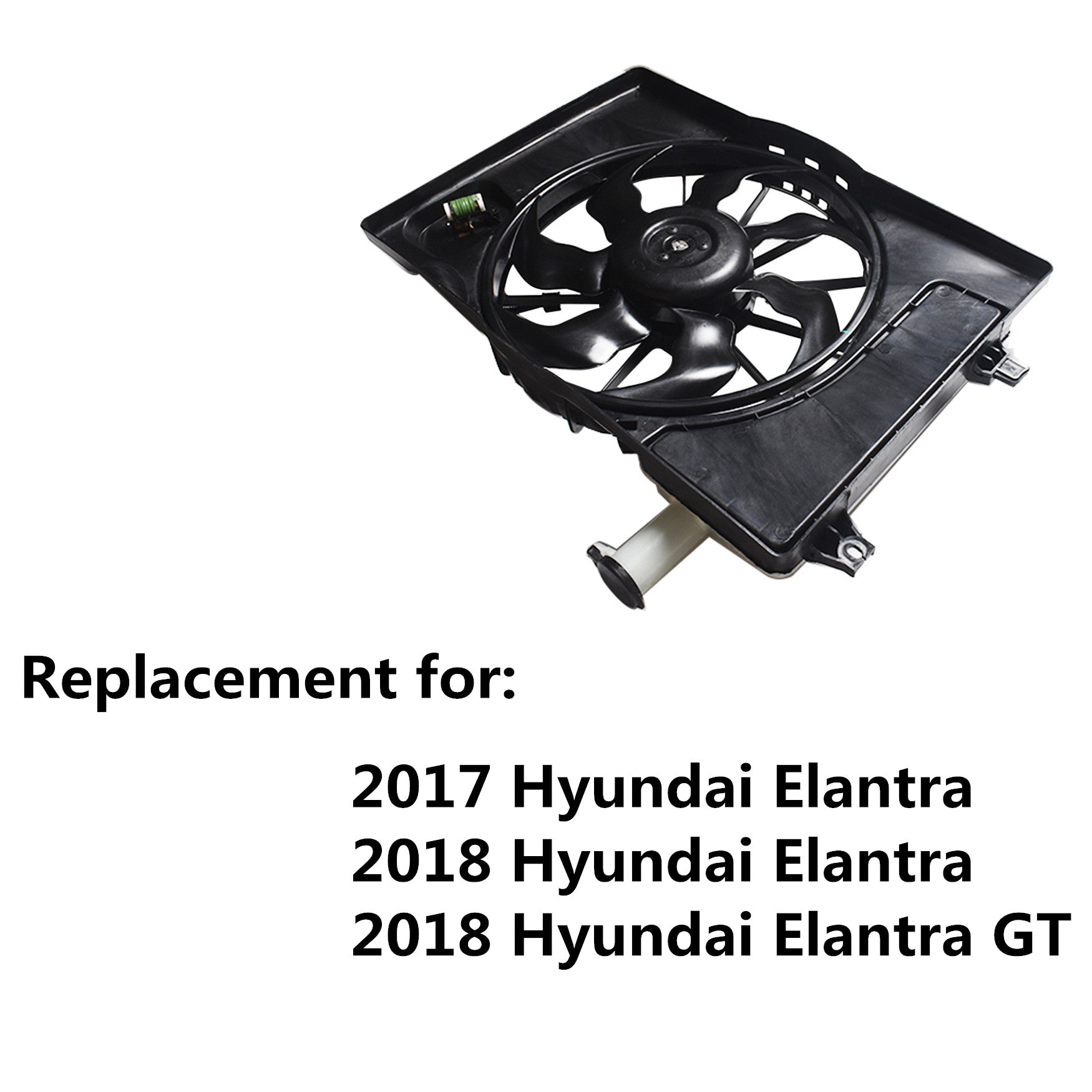 Radiator AC Condenser Cooling Fan Assembly For 2017-2018 Elantra 2.0L
