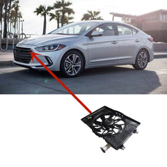 Radiator AC Condenser Cooling Fan Assembly For 2017-2018 Elantra 2.0L