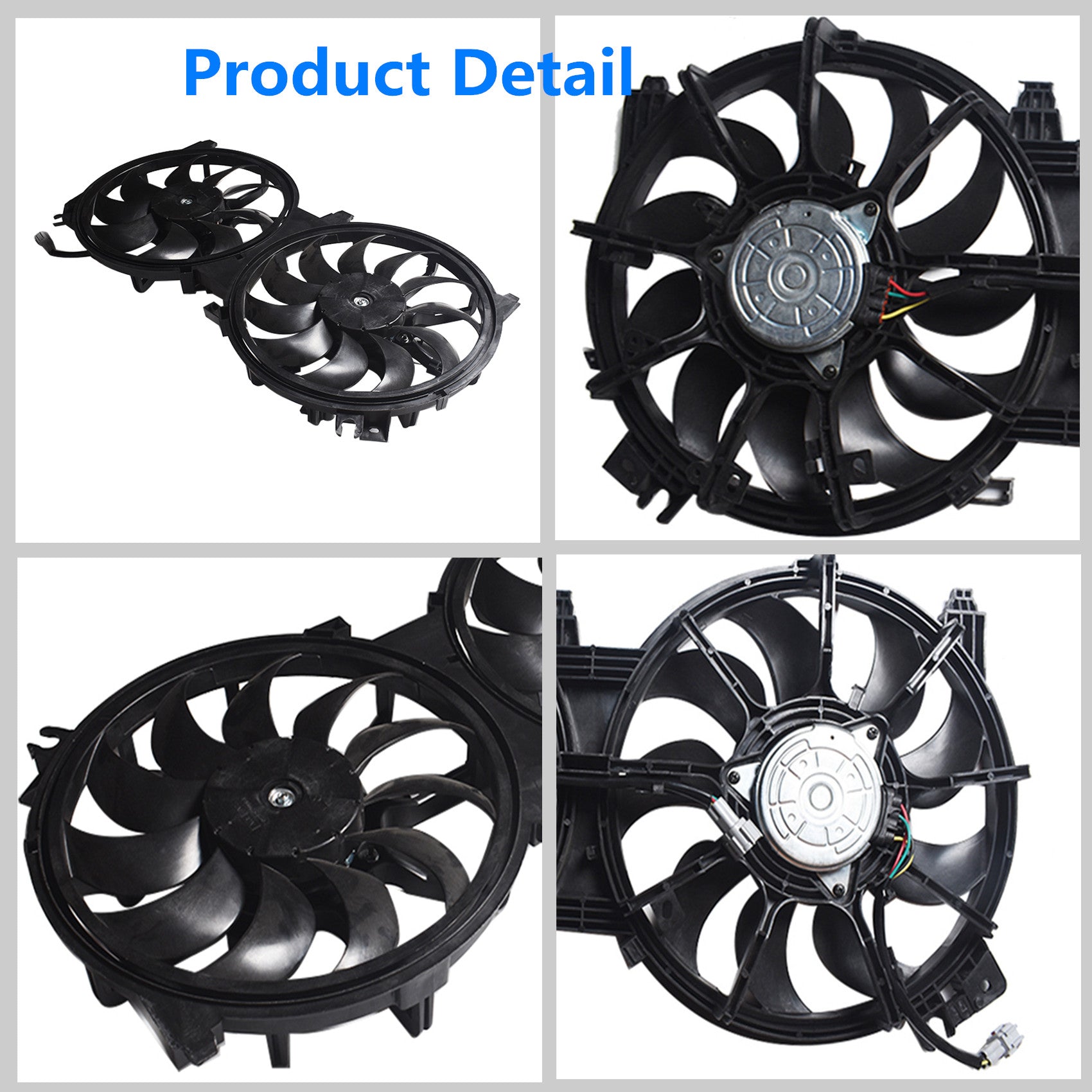 Radiator + AC Condenser Cooling Fan For 07-18 Altima Sedan 16-18 Maxima 620-453