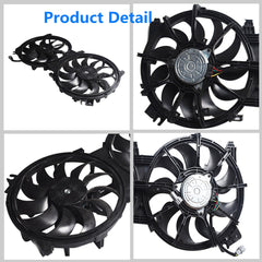 Radiator + AC Condenser Cooling Fan For 07-18 Altima Sedan 16-18 Maxima 620-453