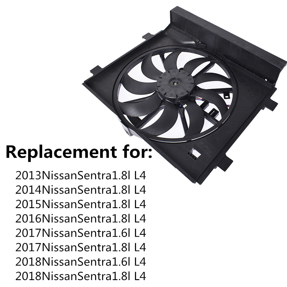 Radiator And Condenser Fan Fit For 2013-2018 Nissan Sentra  NI3115146