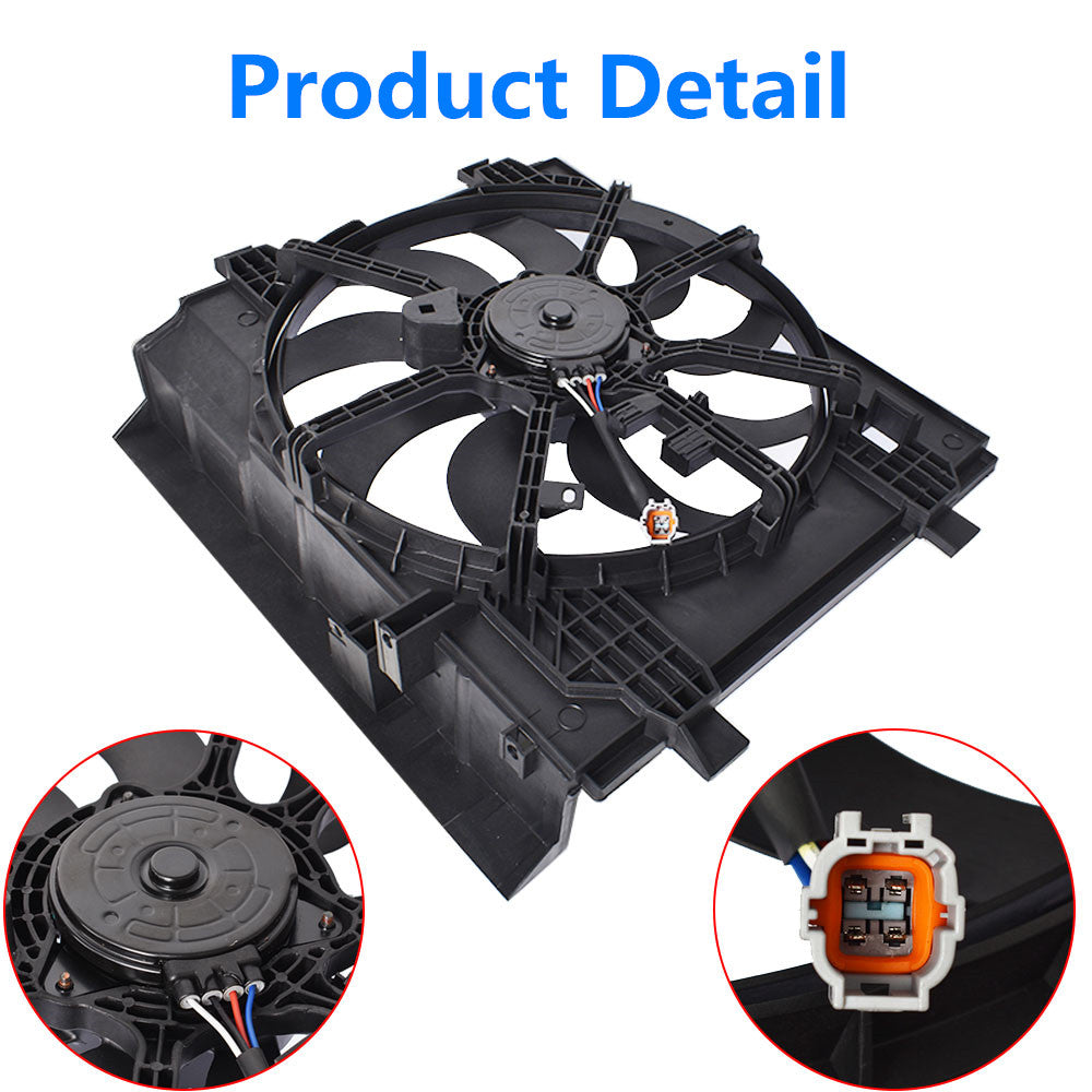 Radiator And Condenser Fan Fit For 2013-2018 Nissan Sentra  NI3115146