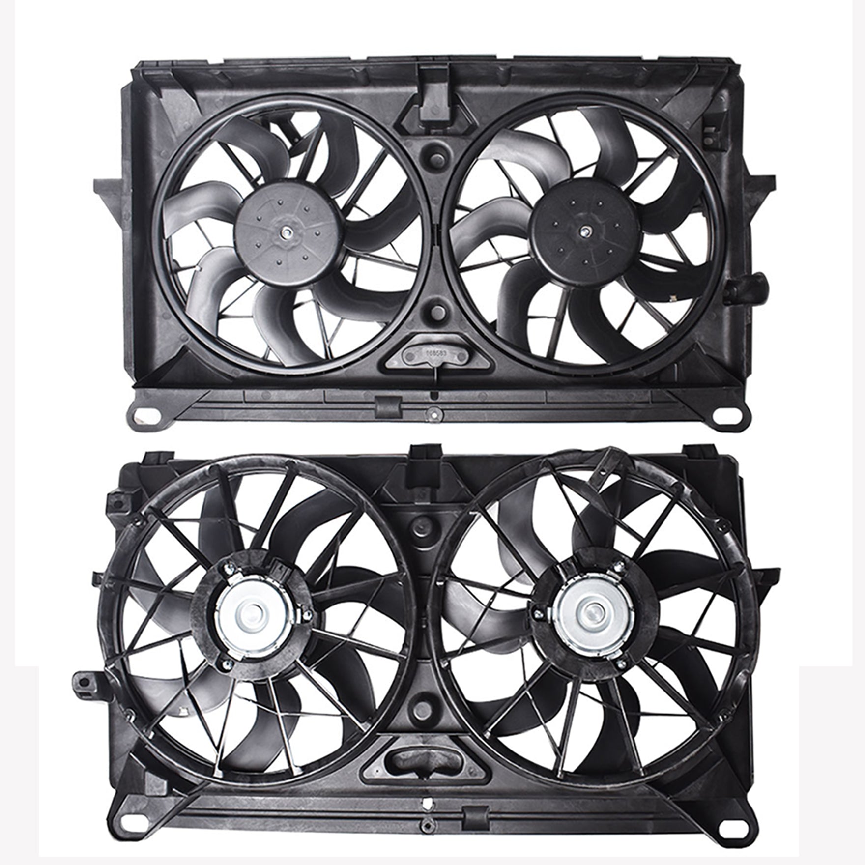 Radiator And Condenser Fan For GMC Sierra 2500 HD Chevrolet GM3115212 TYC622230