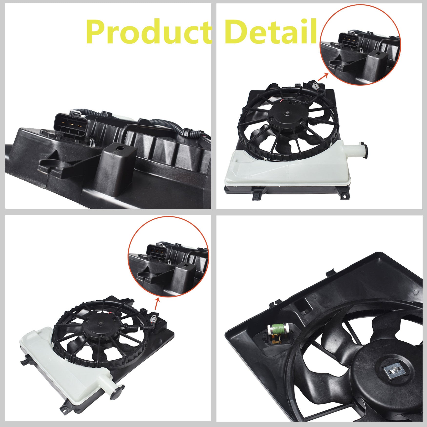Radiator And Condenser Fan For Hyundai Elantra Kia Forte HY3115152 TYC623510