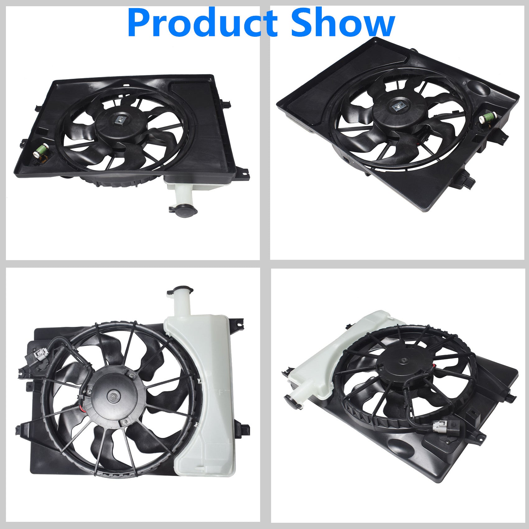 Radiator And Condenser Fan For Hyundai Elantra Kia Forte HY3115152 TYC623510