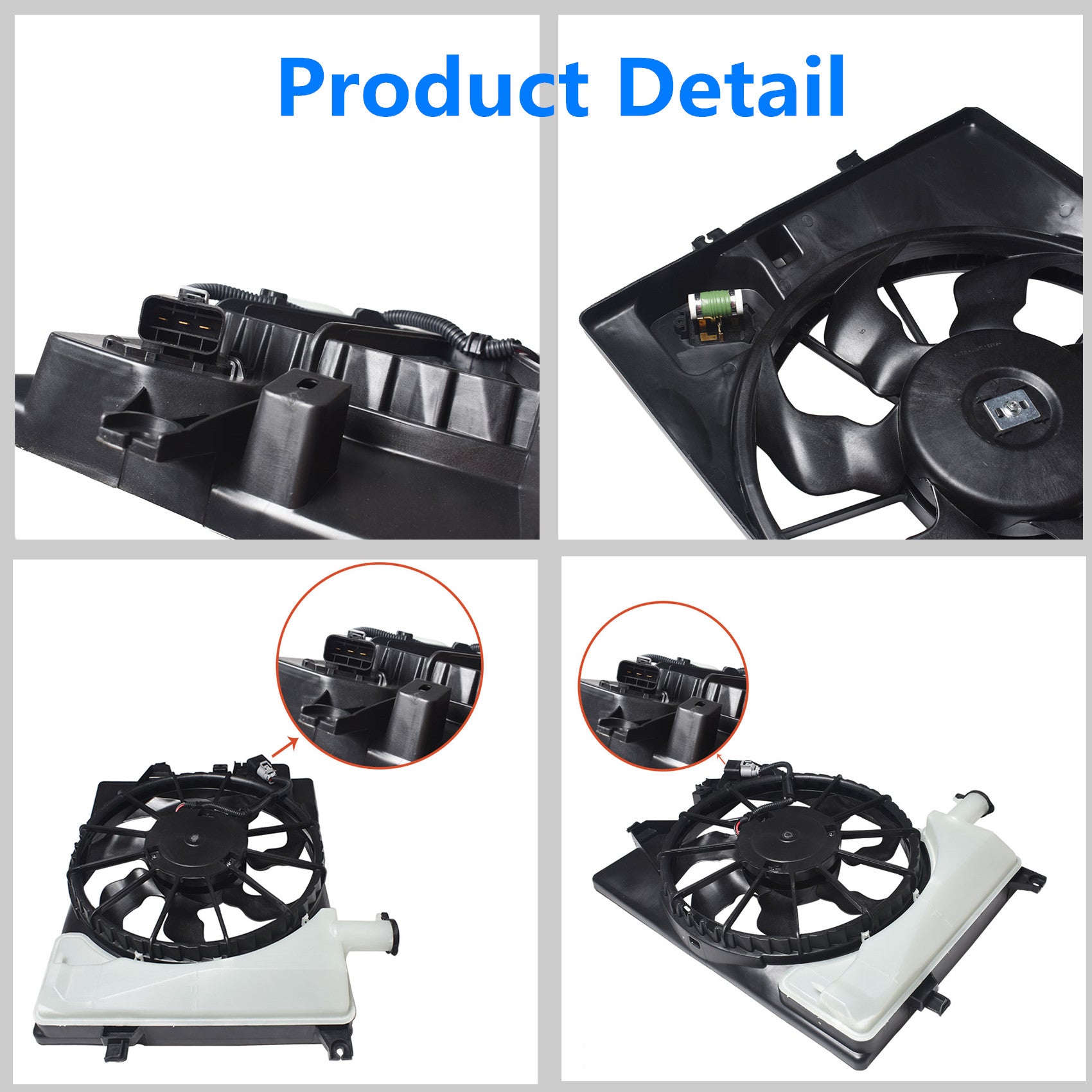 Radiator And Condenser Fan For Hyundai Elantra Kia Forte HY3115152 TYC623510