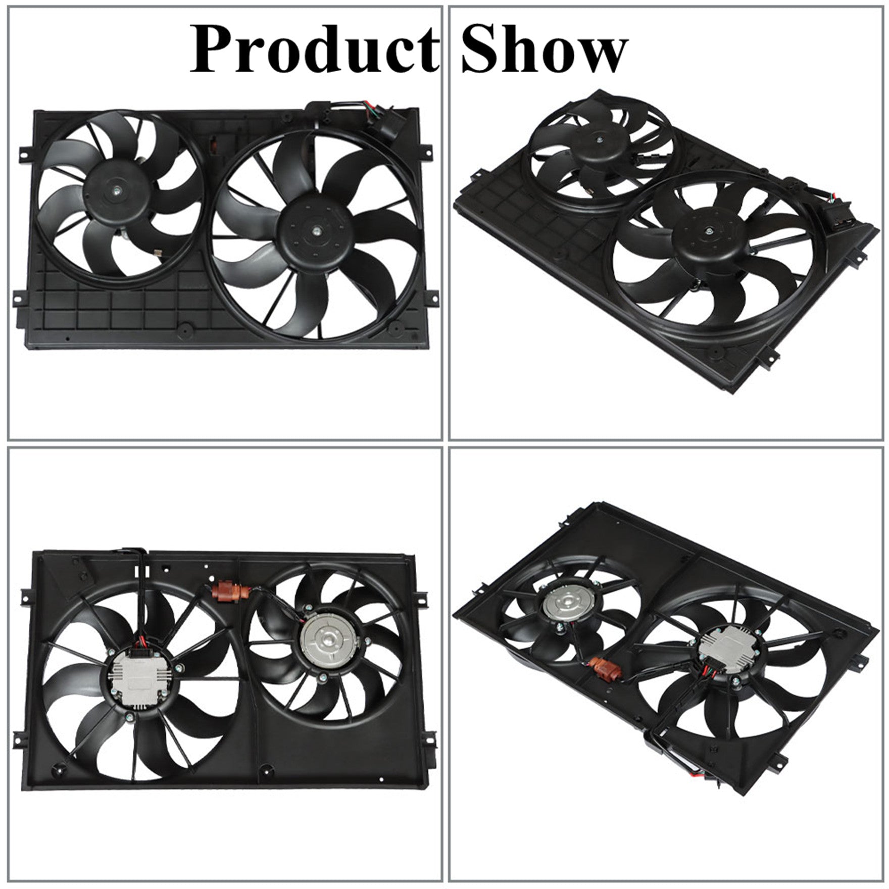 Radiator Cooling Dual Fan For VW Beetle Golf Jetta Rabbit VW3120100