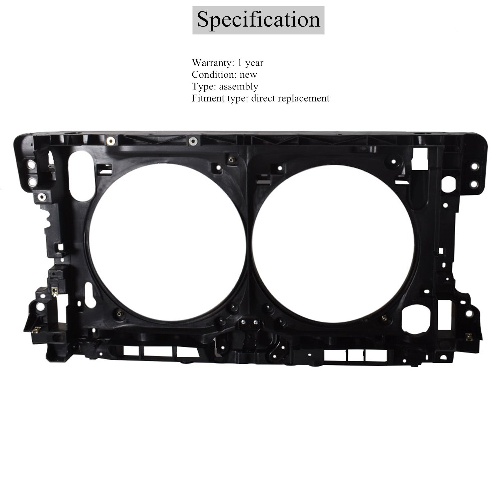Radiator Support For 2013-2016 Nissan Altima 2016 Maxima Assembly Black