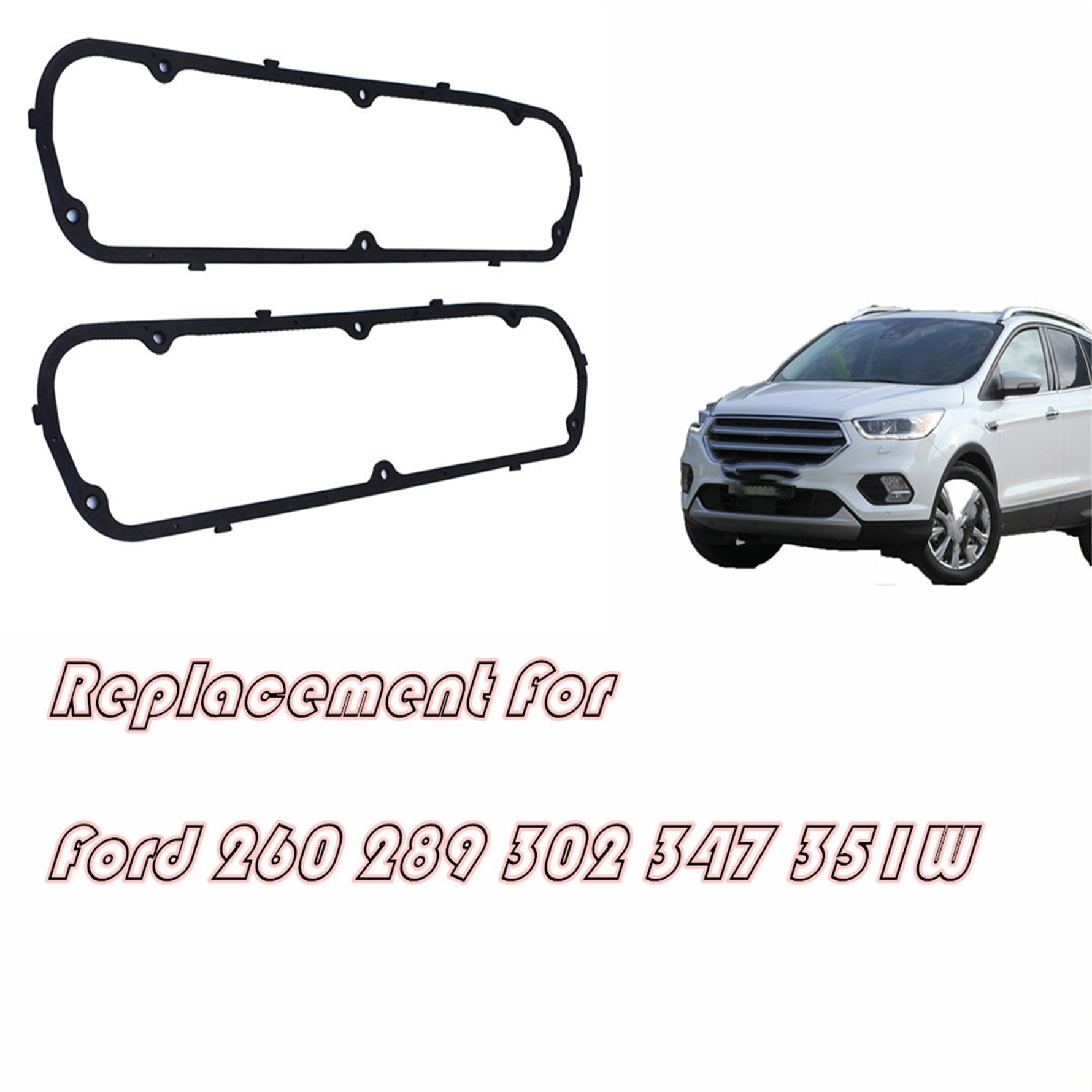 Steel Core Rubber Valve Cover Gaskets for SB Ford 260 289 302 347 351W SBF