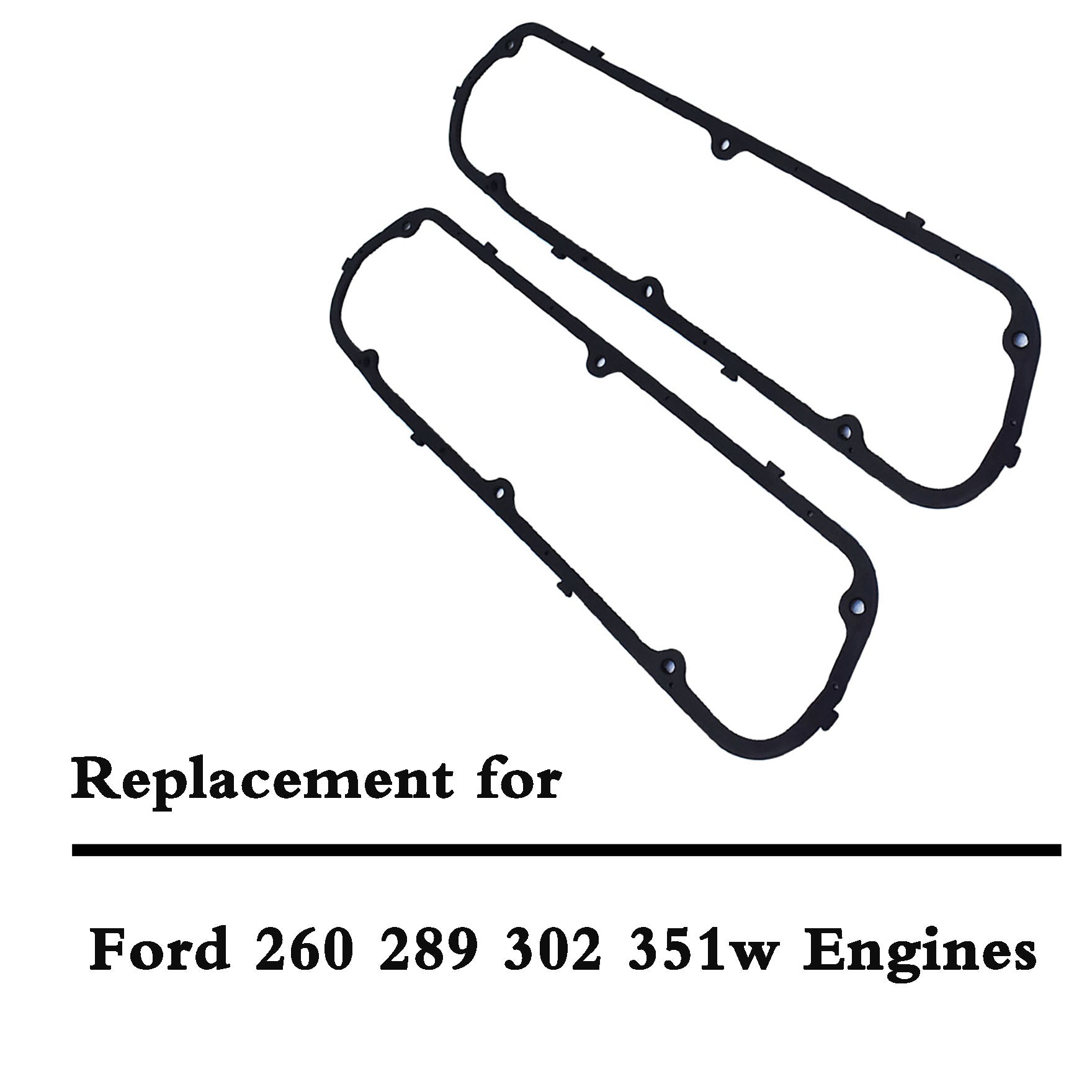 Steel Core Rubber Valve Cover Gaskets for SB Ford 260 289 302 347 351W SBF