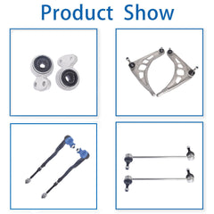 Suspension Kit for E46 3 Series Lower Control Arms Tie Rod Ends Sway Bar Links