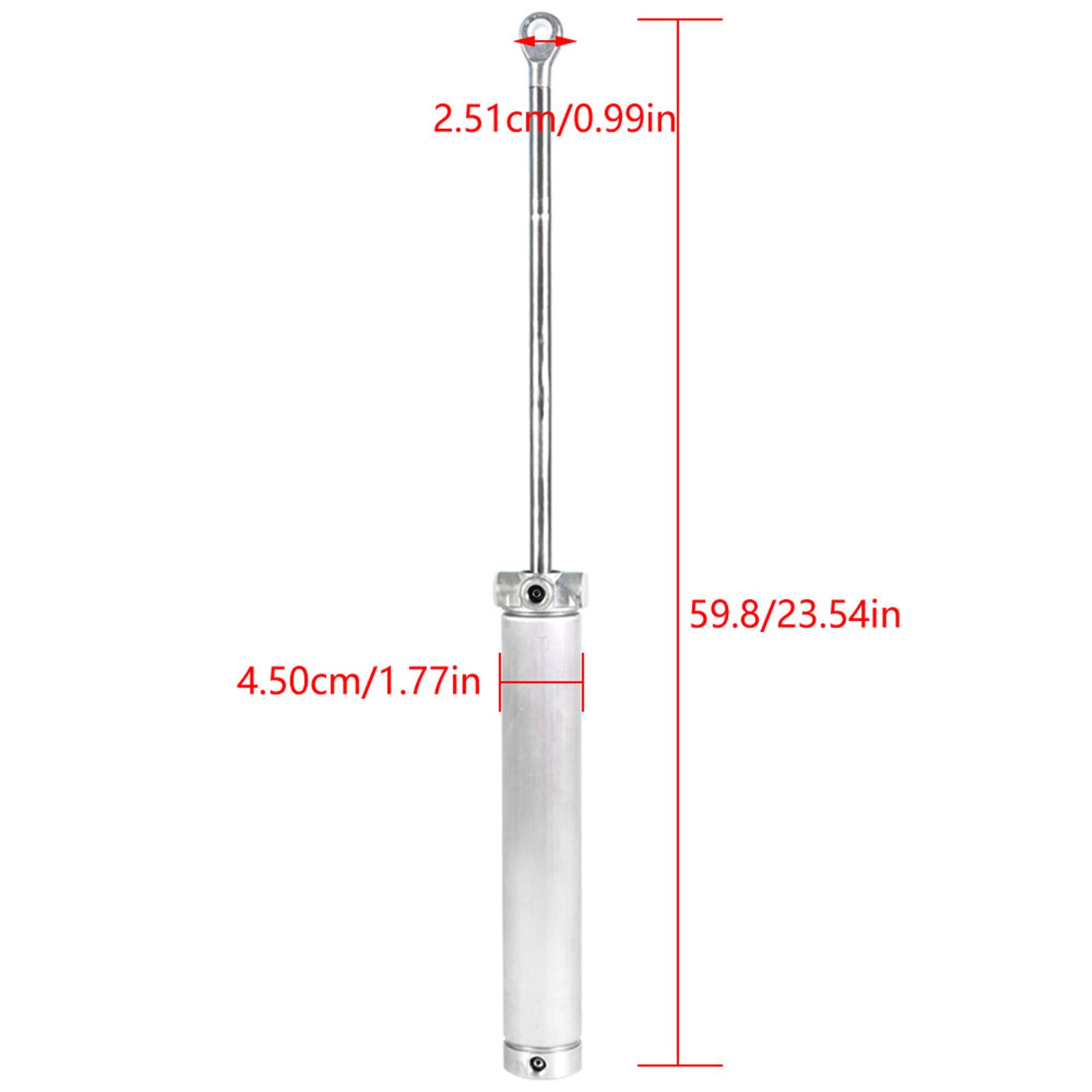 Top Piston Hydraulic Cylinder Aluminum For 1999-2004 Mustang Convertible