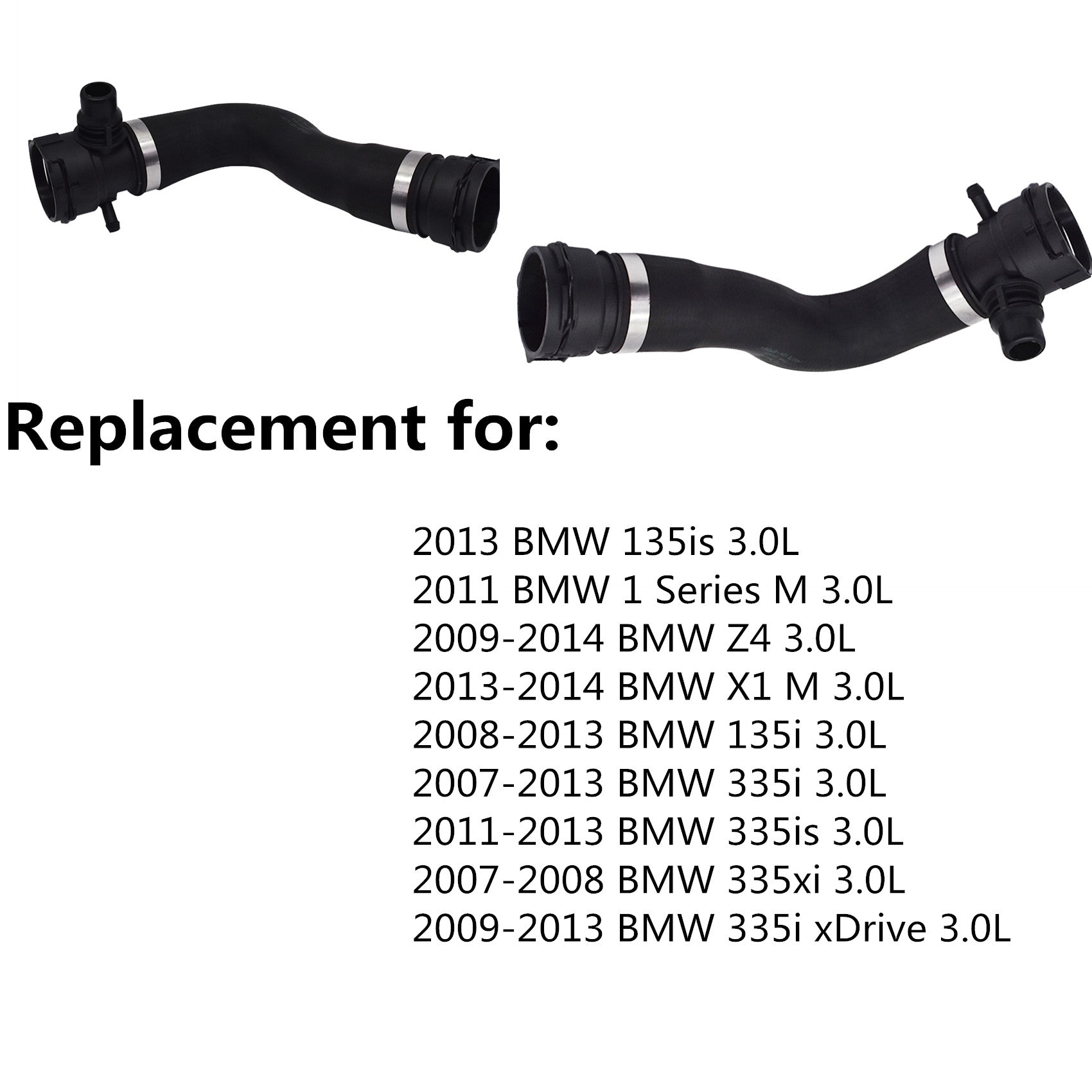 Upper Radiator Coolant Hose FOR BMW 135i 135is 335i xDrive 335xi Z4 X1 3.0L