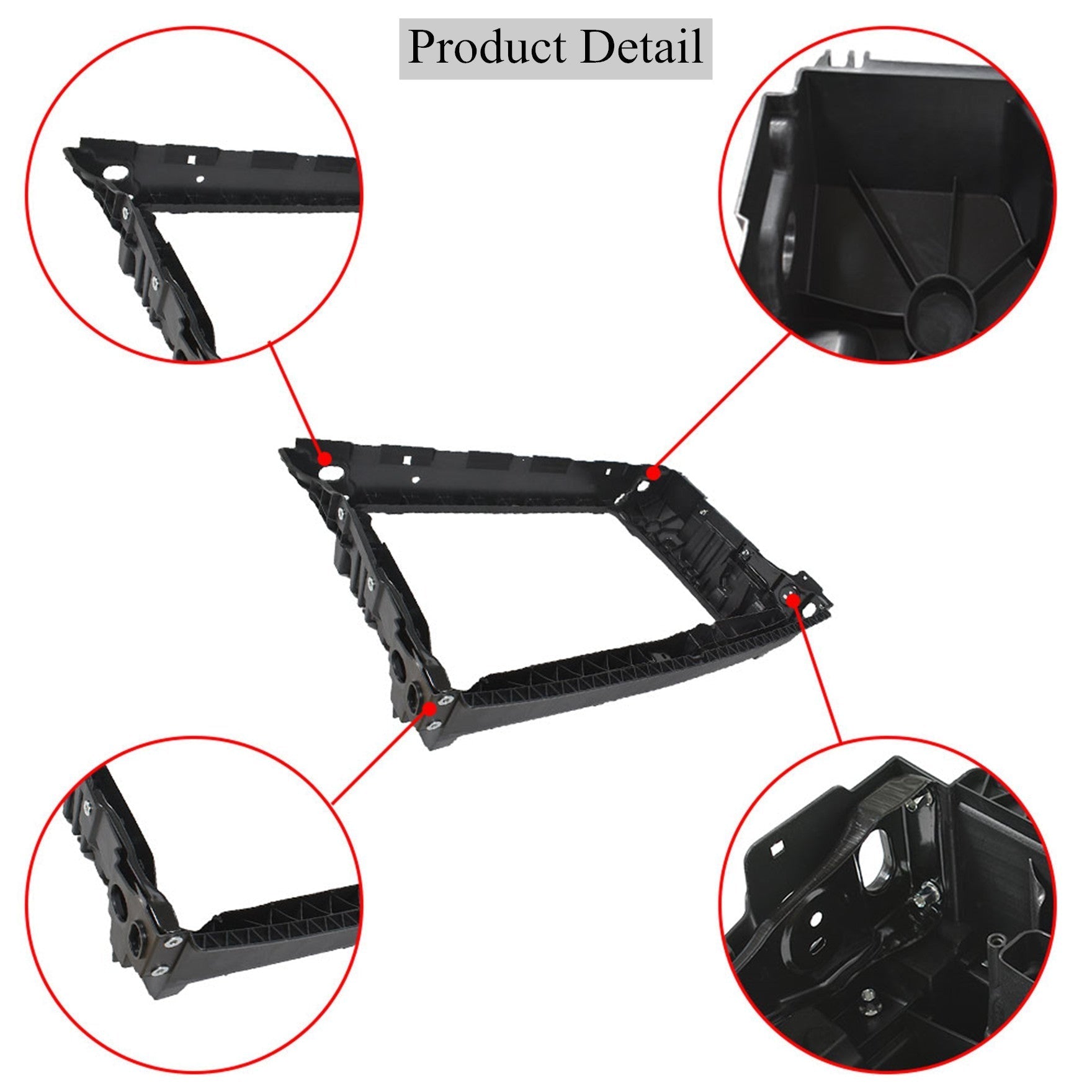 VW1225150 Front Radiator Support for 2016-2018 Volkswagen Passat