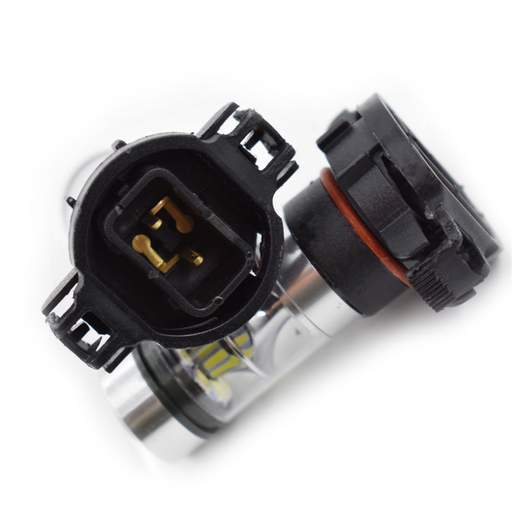 White 80W LED Fog Light Bulbs For 2007-2015 Chevy Silverado 5202 H16 6000K Pair