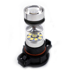 White 80W LED Fog Light Bulbs For 2007-2015 Chevy Silverado 5202 H16 6000K Pair