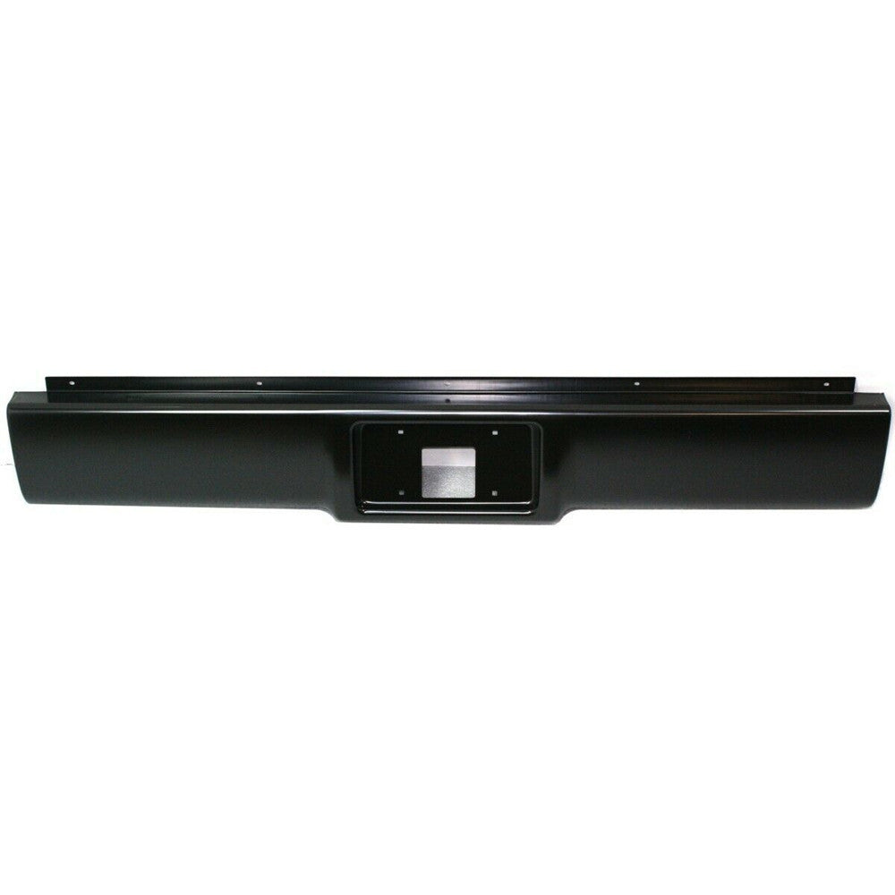 TOPPARTZ Rear Steel Bumper Roll Pan Fleetside W/License Light Replacement for 1988-2013 Silverado/Sierra Fleetside