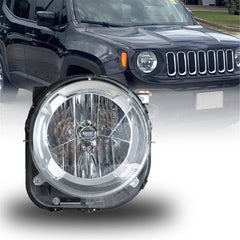 TOPPARTZ Headlight Assembly, Compatible Replacement for 2015-2018 Projector Headlamp for Passenger Side