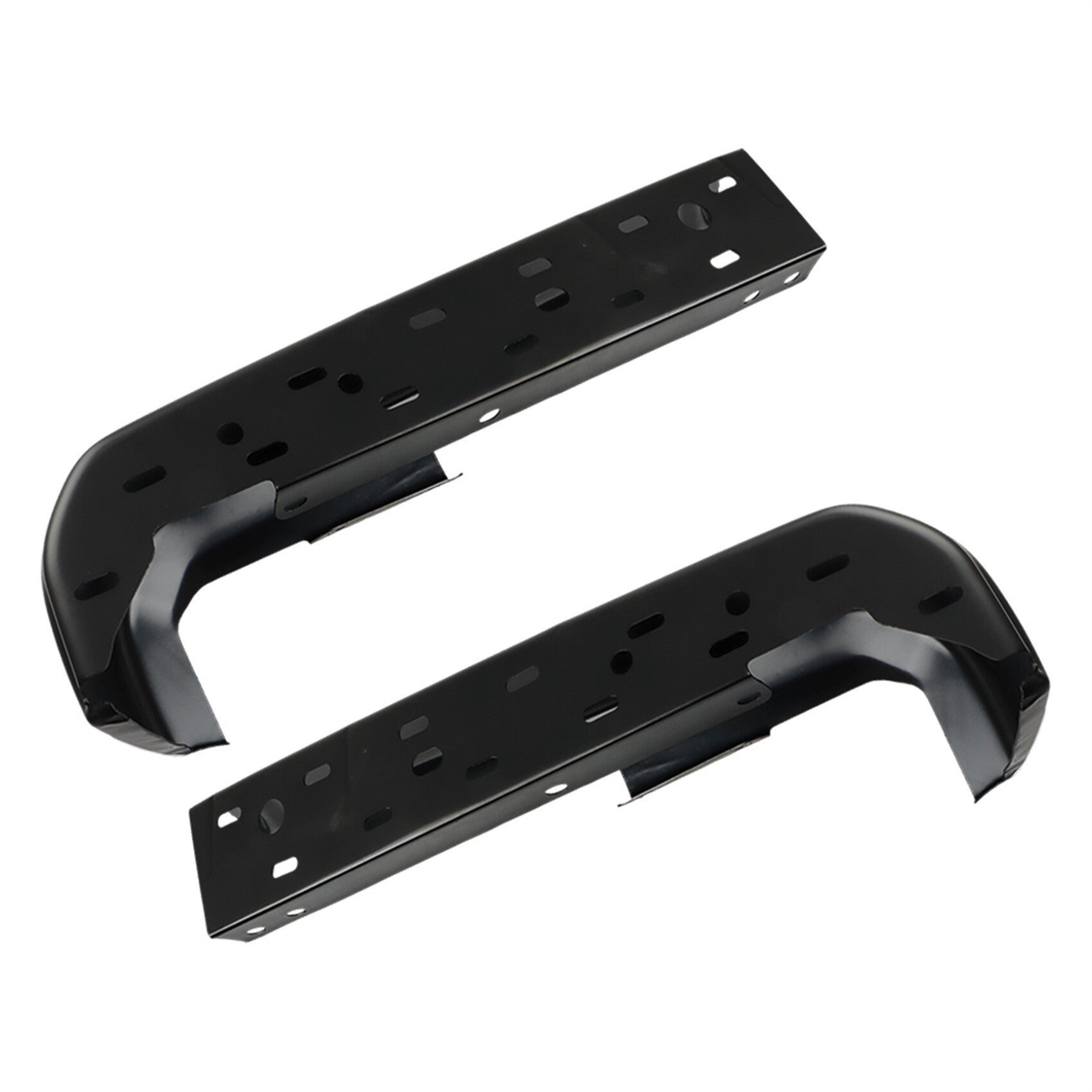 TOPPARTZ Set of 2 Rear Step Bumper Face Bars without Parking Aid Sensor Holes Replacement for 2015-2020 F150 FO1102382