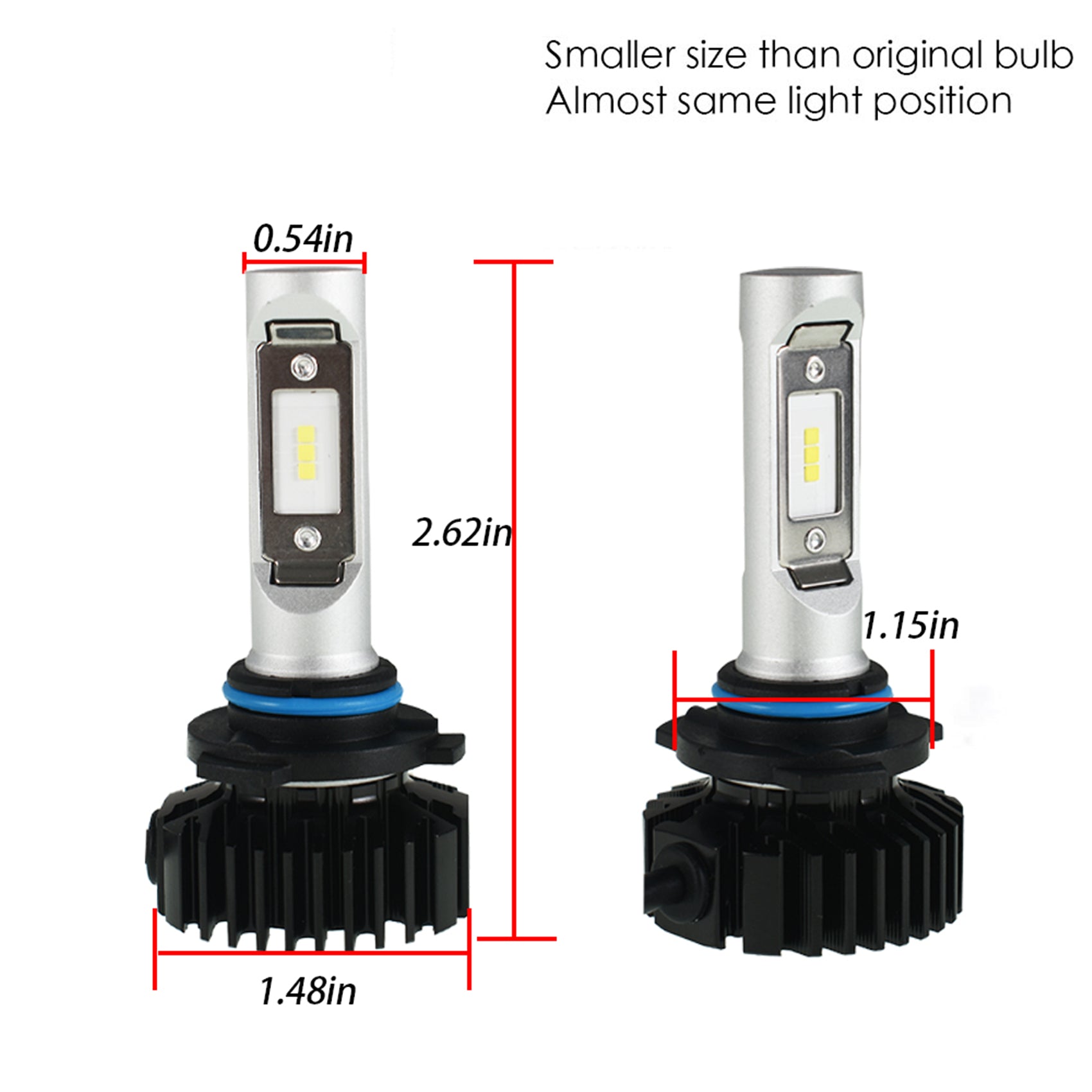 TOPPARTZ 2Pcs 9005/HB3 LED Headlight Bulbs 6000K White 30W 6000LM 6000K Super Bright Headlight Conversion Kit