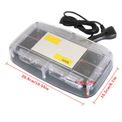TOPPARTZ 2pcs Amber LED Strobe Light 48 LED Roof Top Strobe Lights, Roof Top Strobe Lights, Hazard Light Emergency Safety Lamps for Trucks, Construction Vehicles Safety Warning