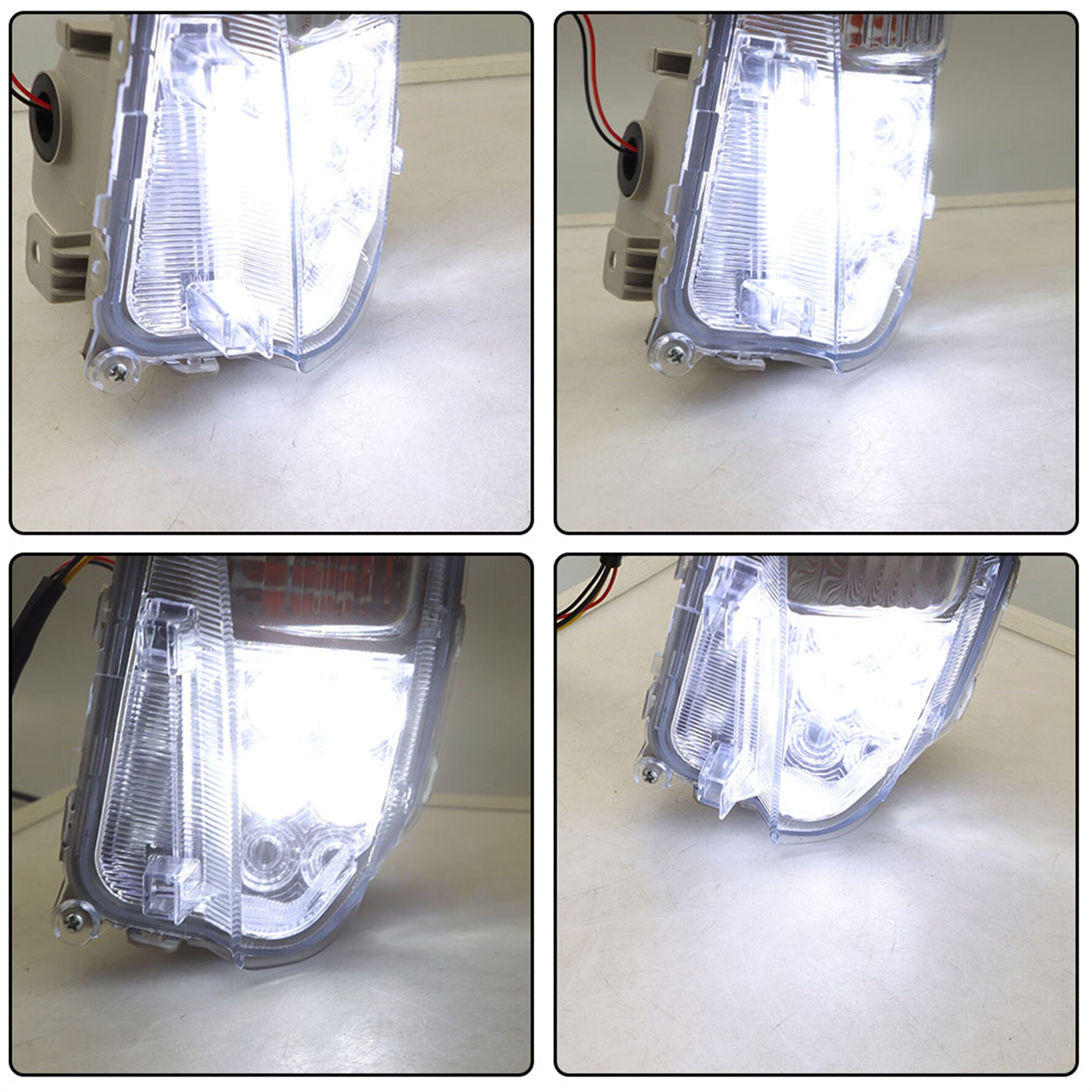 TOPPARTZ DRL LED Fog Lights Assembly 8152147060 Replacement for 2010-2015 Toyota Prius Clear Lens Left Side (Driver Side)