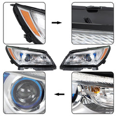 TOPPARTZ Headlight Assembly Replacement for Buick LaCrosse 2014-2016 Headlights Halogen Type LED Set Driver ＆ Passenger Side