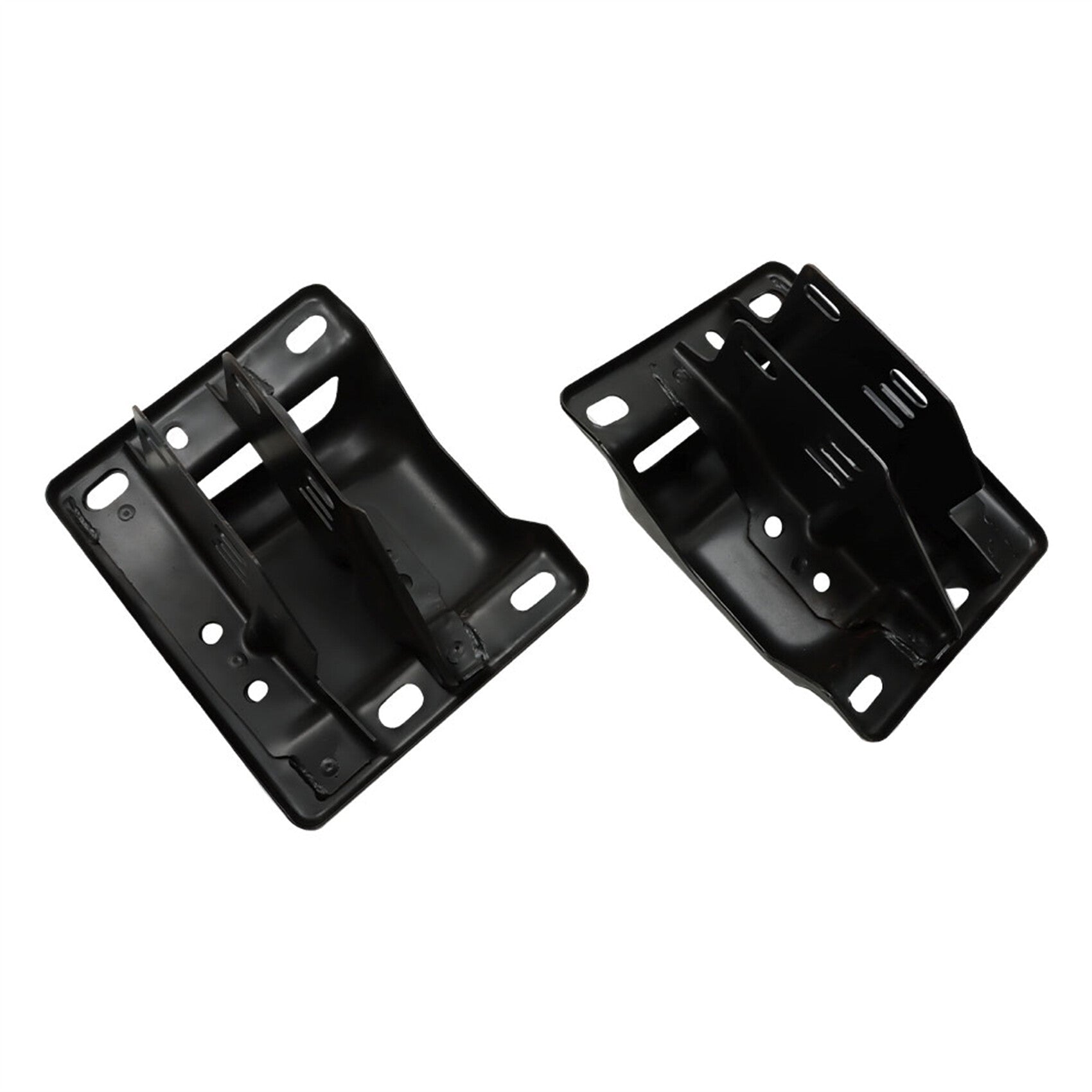 TOPPARTZ Front Outer Bumper Brackets Replacement for 2002-2018 Ram 2500 3500 without Tow Hook and Sport Edition