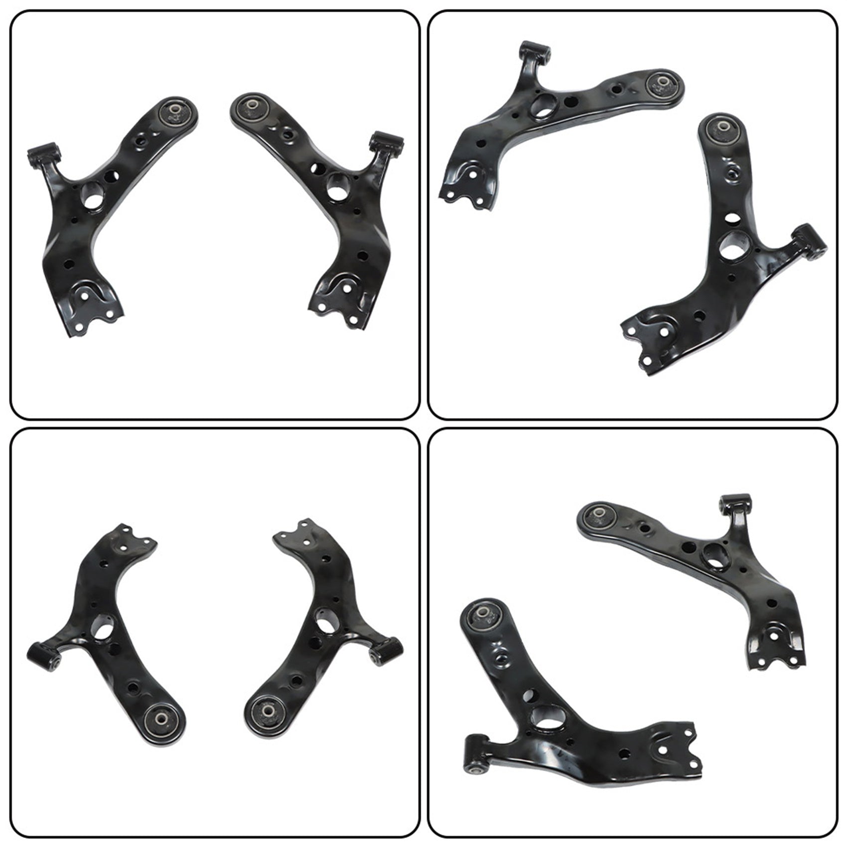 TOPPARTZ Front Rear Control Arm with Ball Joint Tie Rod End Replacement for 2006-2018 Toyota RAV4