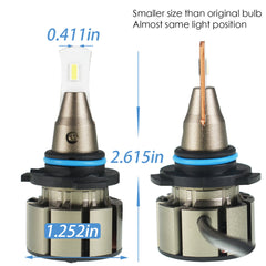 TOPPARTZ 9006/HB4 LED Headlight Bulbs 6000K Cool White 50W 8000 Lumens Super Bright Headlight Conversion Kit,Pack of 2