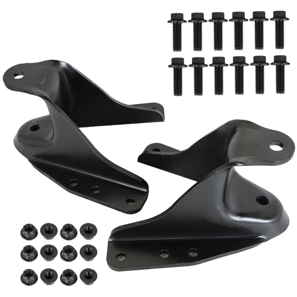TOPPARTZ Rear Leaf Spring Forward Shackle Bracket Hanger Pair Replacement for 1983-1997 Ford F250 F350 722-013 E5TZ5775D