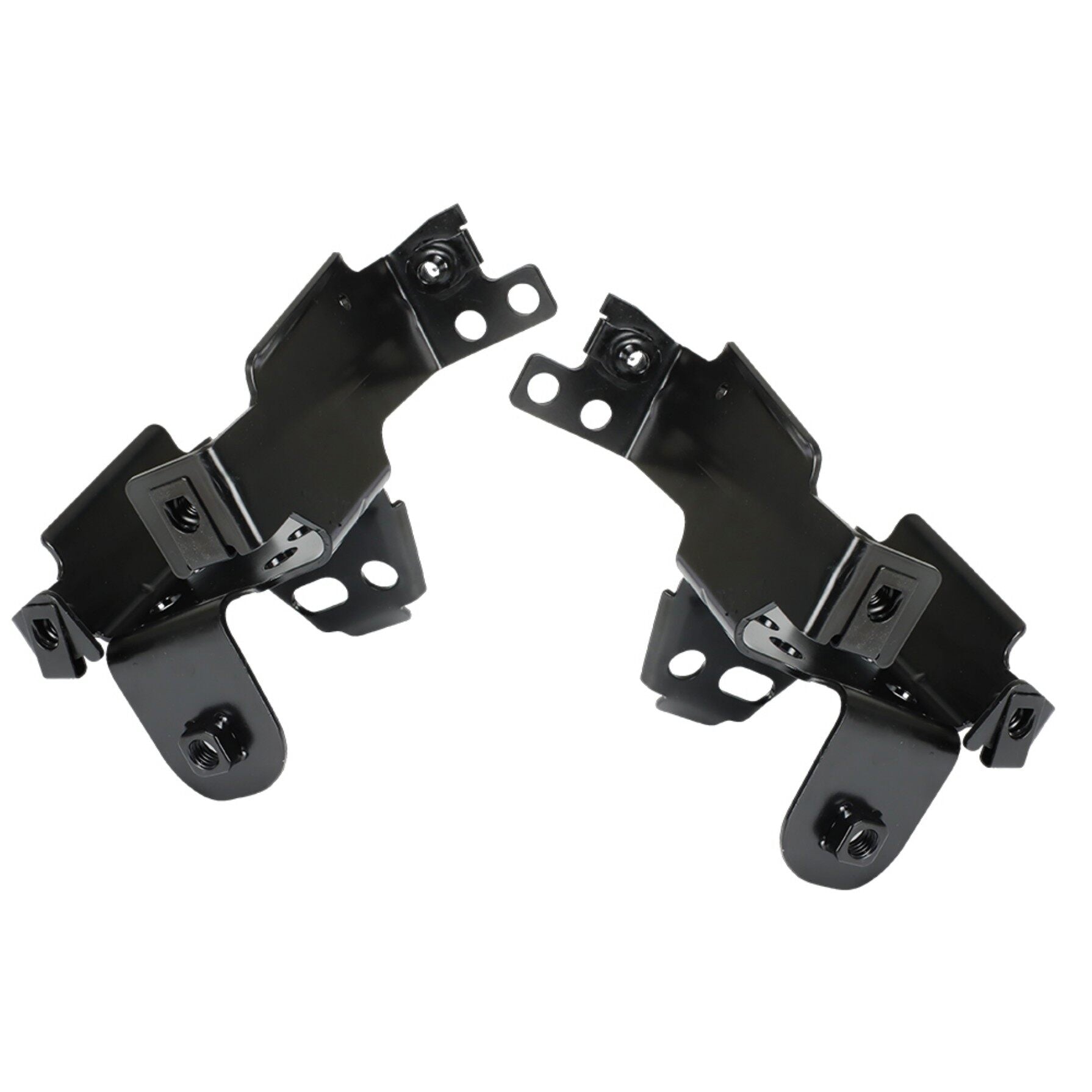 TOPPARTZ Front Bumper Bracket Inner 2 Pieces Black Replacement for 2011 2012 2013 2014 Sierra 2500HD 3500HD 25832381 GM1063102 25832380 GM1062102