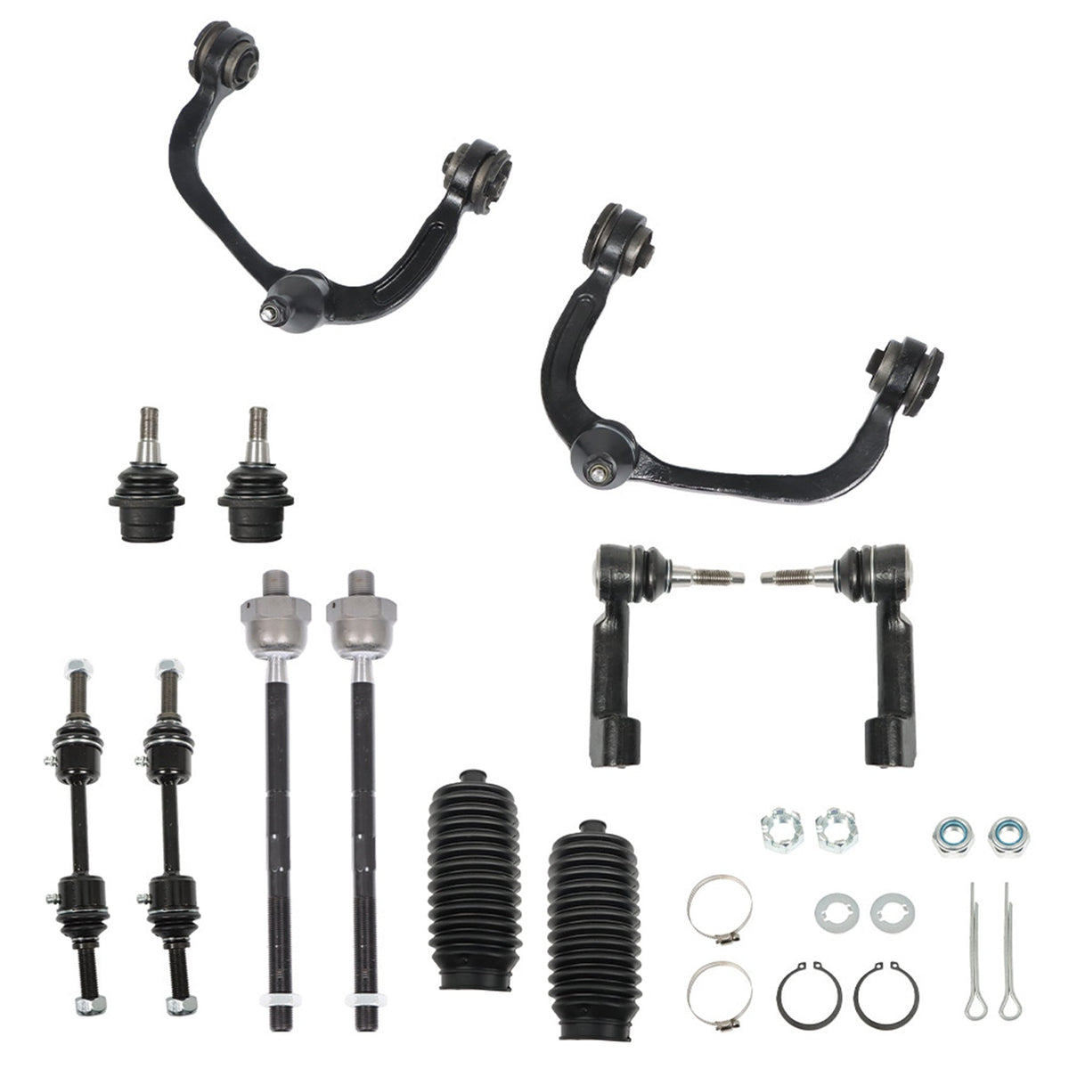TOPPARTZ 12pc Front Upper Control Arm Tierod Sway Bar Replacement for 2009-2014 Ford F-150