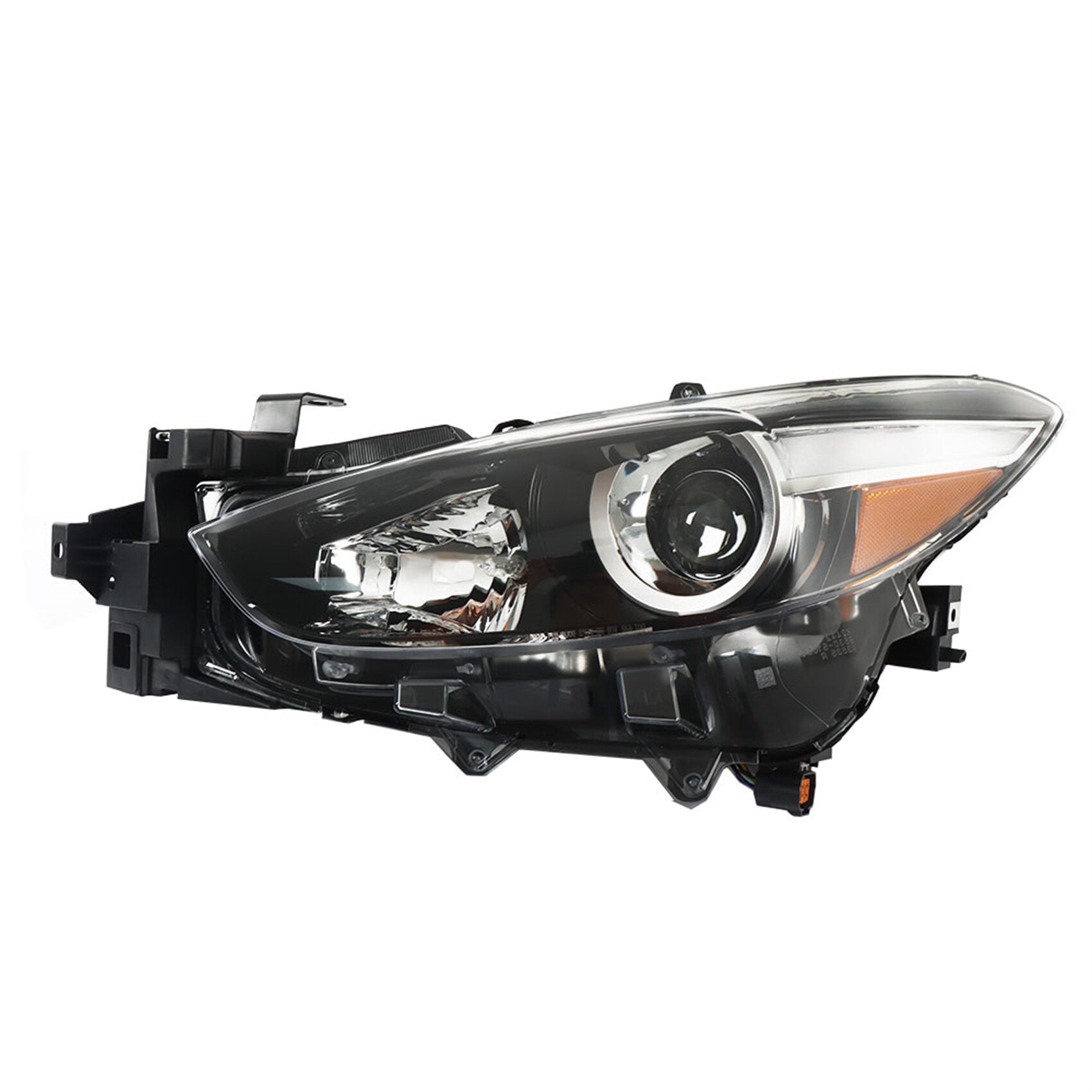 TOPPARTZ Headlight Assembly Replacement for Mazda 3 2017 2018 Model Halogen Projector Headlight Left Set Driver Side