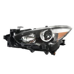 TOPPARTZ Headlight Assembly Replacement for Mazda 3 2017 2018 Model Halogen Projector Headlight Left Set Driver Side