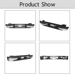 TOPPARTZ Chrome Steel Rear Step Bumper Assembly Replacement for 2000-2006 Chevy Tahoe Suburban Yukon XL GM1196101 GM1197101