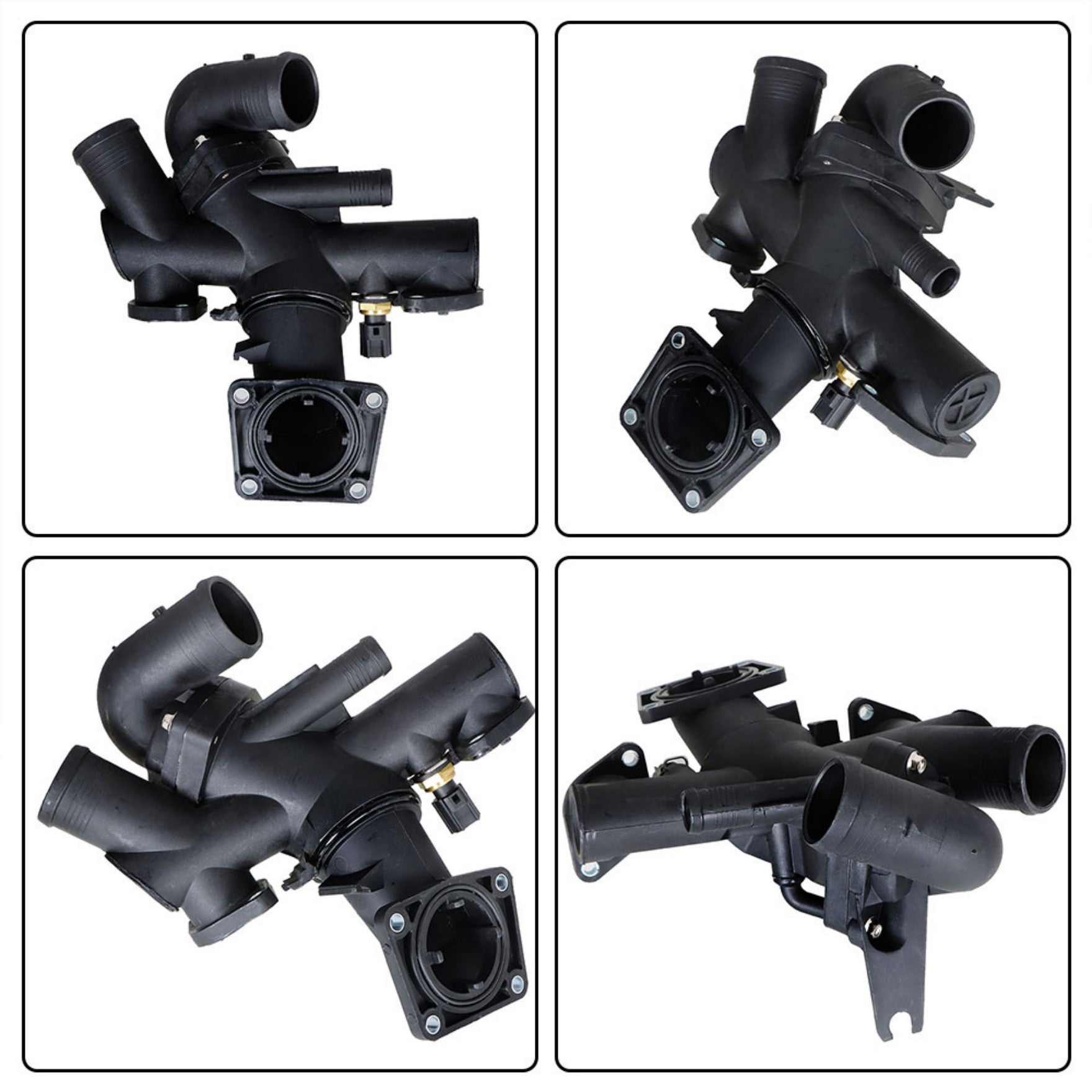 TOPPARTZ Thermostat Housing Complete Assembly AJ811793 AJ810214 Replacement for Jaguar S-Type XJ8 XK8 XKR XF 4.2 V8