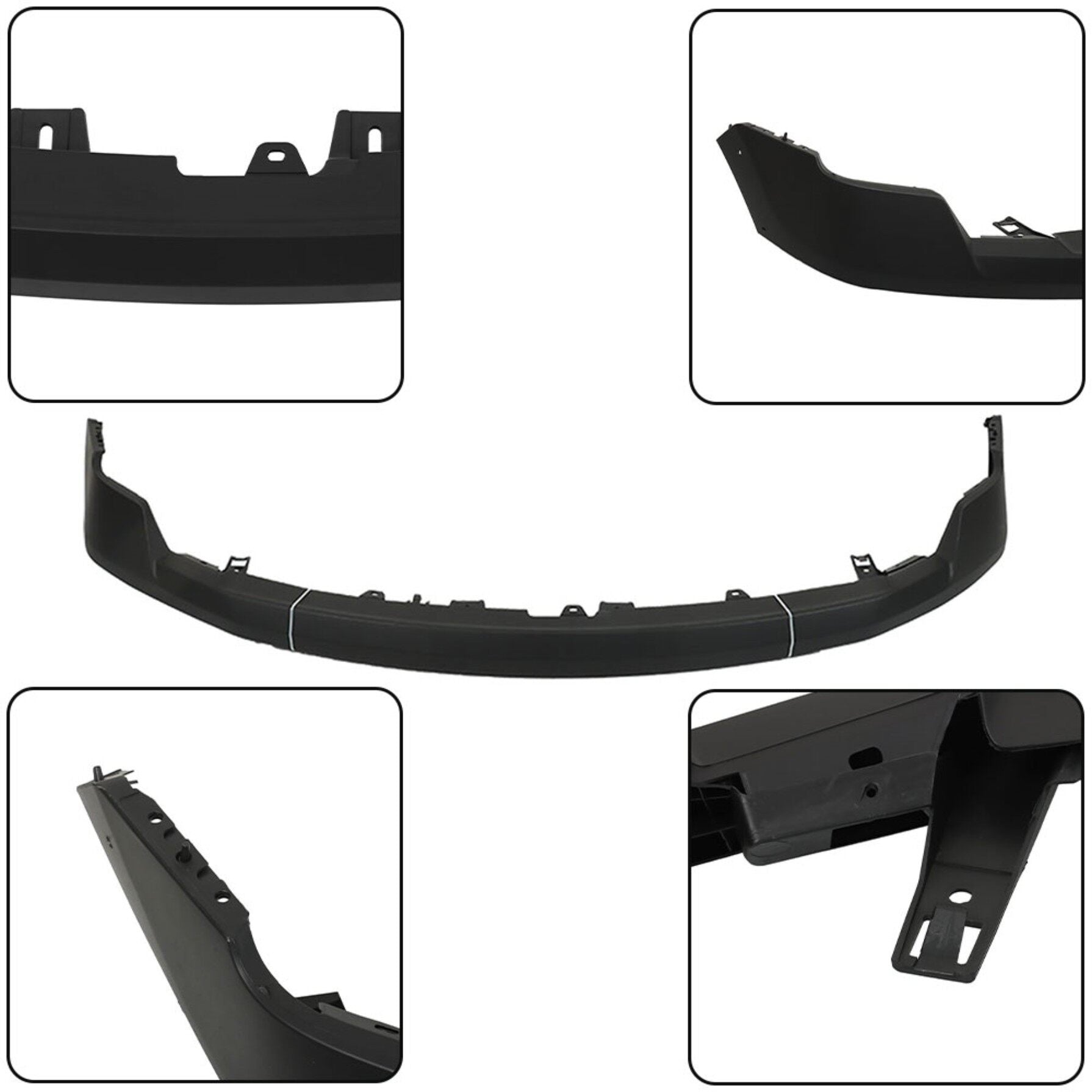 TOPPARTZ Primed Front Upper Bumper Cover without Wheel Eyebrow Hole Replacement for 2009-2014 F-150 F150 Pickup FO1000645