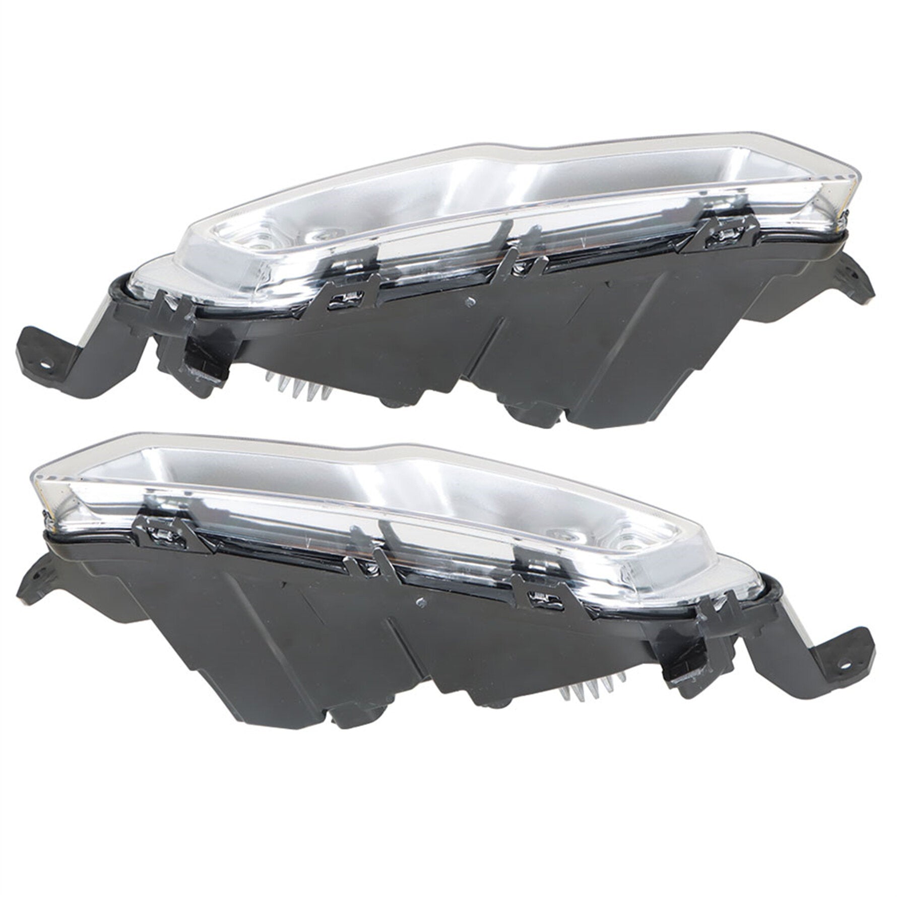 TOPPARTZ Fog Lights Assembly Replacement for 2017 2018 Ford Explorer Fusion Clear Lens Left+Right Side (Passenger & Driver Side)