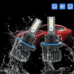 TOPPARTZ 9008/H13 LED Fog Light Bulbs,50W 12000LM 6000 White High brightness Headlights Bulbs Conversion Kit,Pack of 2