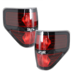 TOPPARTZ Driver & Passenger Side Red Smoked Tail Lights Replacement for 2009-2014 Ford f150 F-150